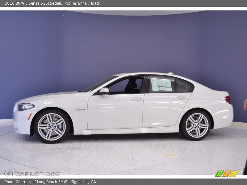 Alpine White / Black 2016 BMW 5 Series 535i Sedan