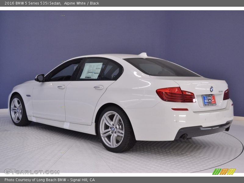 Alpine White / Black 2016 BMW 5 Series 535i Sedan