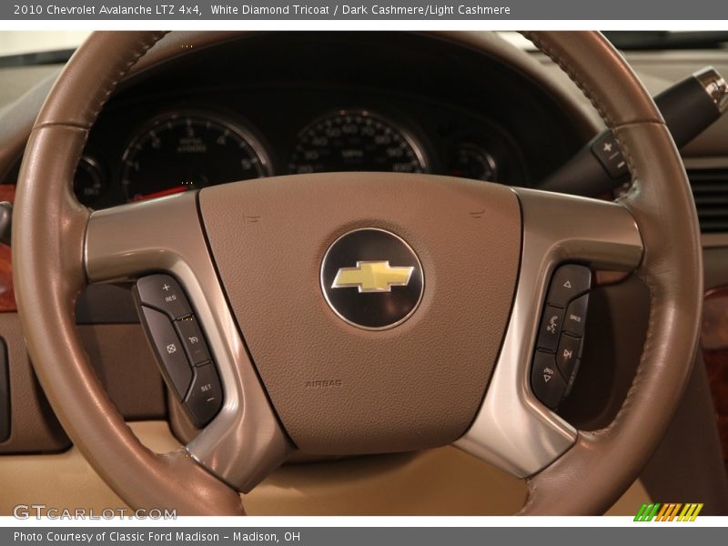 White Diamond Tricoat / Dark Cashmere/Light Cashmere 2010 Chevrolet Avalanche LTZ 4x4