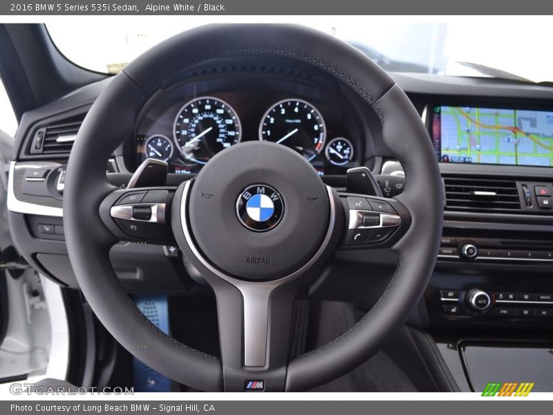Alpine White / Black 2016 BMW 5 Series 535i Sedan