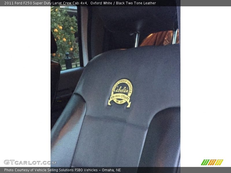 Oxford White / Black Two Tone Leather 2011 Ford F250 Super Duty Lariat Crew Cab 4x4