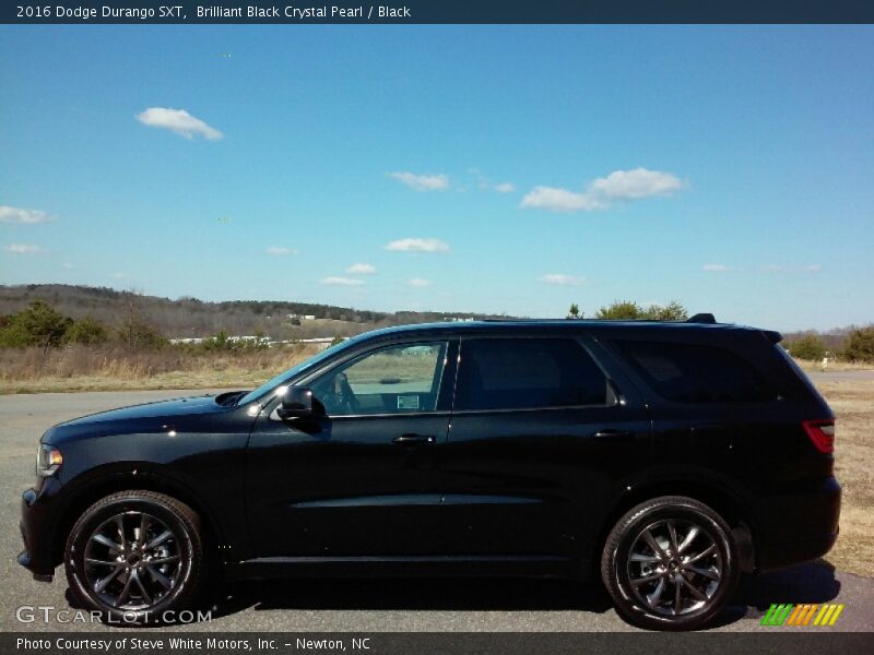 Brilliant Black Crystal Pearl / Black 2016 Dodge Durango SXT