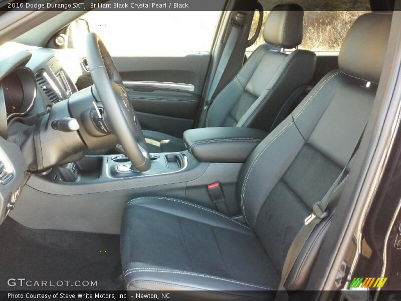 Front Seat of 2016 Durango SXT