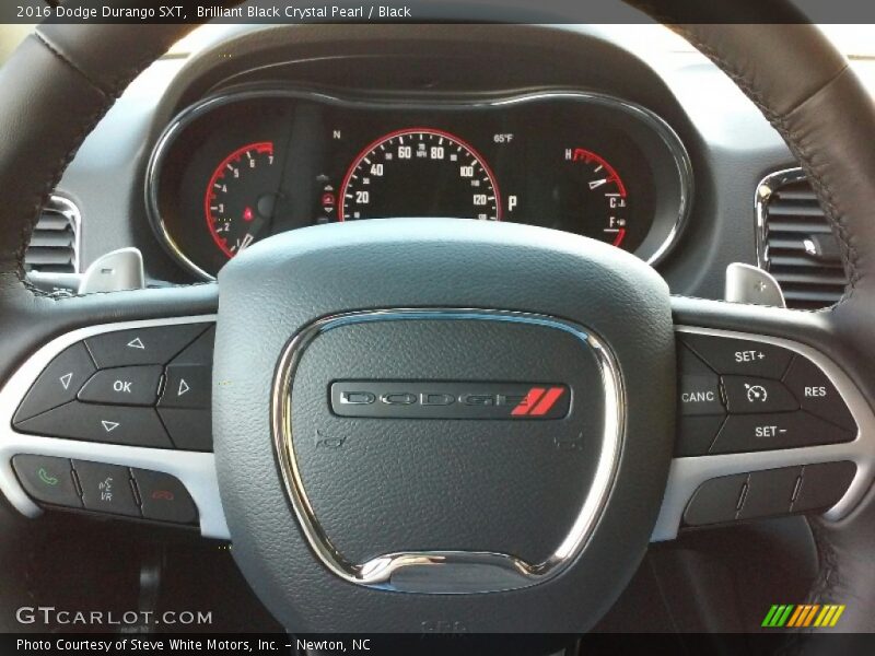 Brilliant Black Crystal Pearl / Black 2016 Dodge Durango SXT