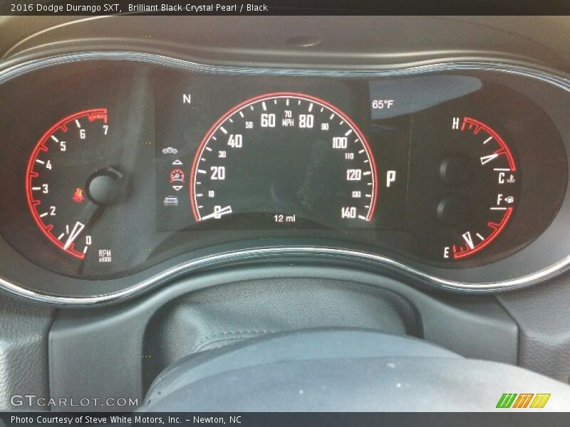 Brilliant Black Crystal Pearl / Black 2016 Dodge Durango SXT