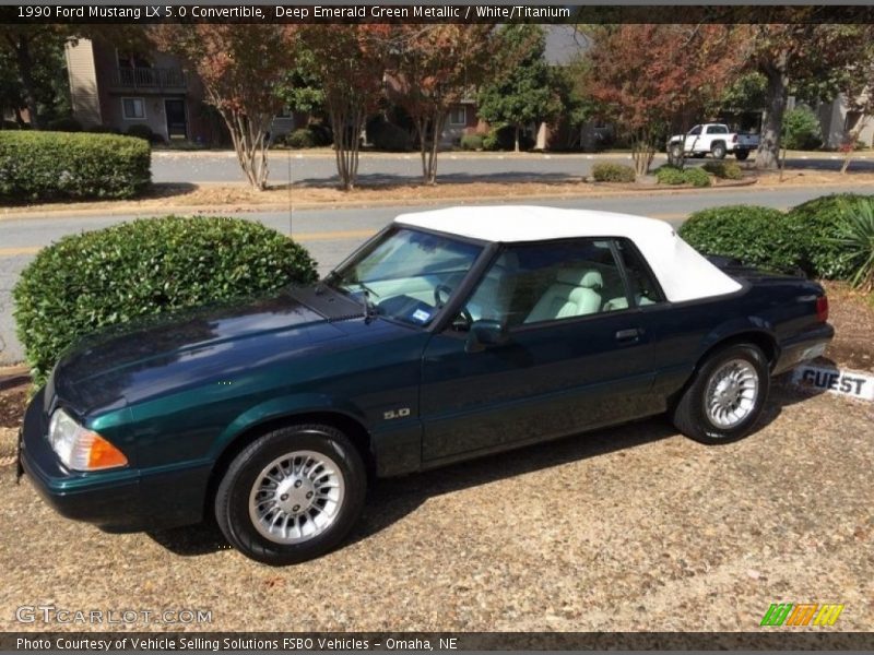Front 3/4 View of 1990 Mustang LX 5.0 Convertible