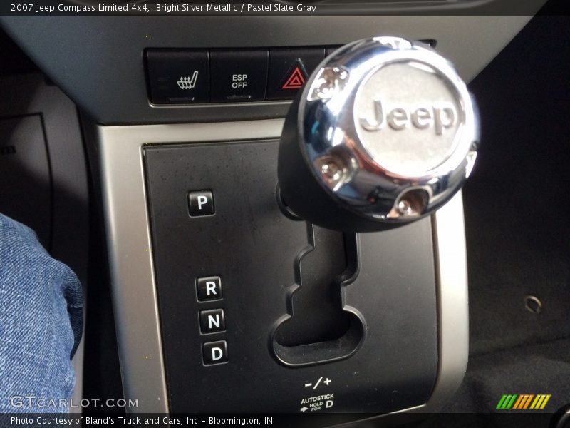 Bright Silver Metallic / Pastel Slate Gray 2007 Jeep Compass Limited 4x4