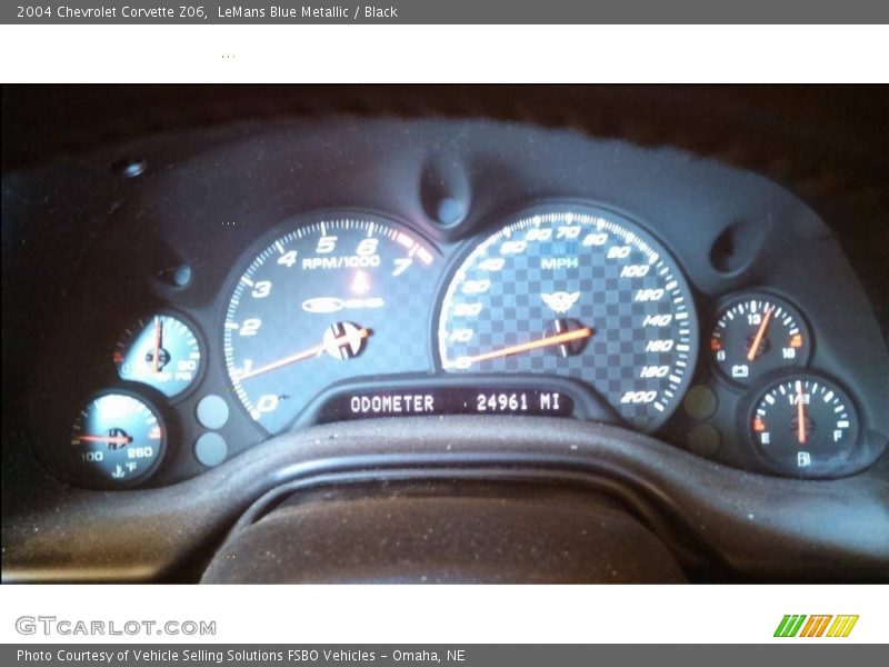 LeMans Blue Metallic / Black 2004 Chevrolet Corvette Z06