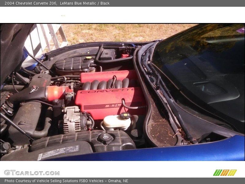 LeMans Blue Metallic / Black 2004 Chevrolet Corvette Z06