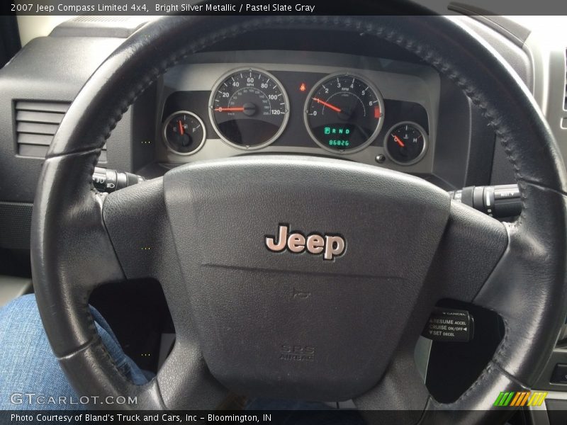 Bright Silver Metallic / Pastel Slate Gray 2007 Jeep Compass Limited 4x4