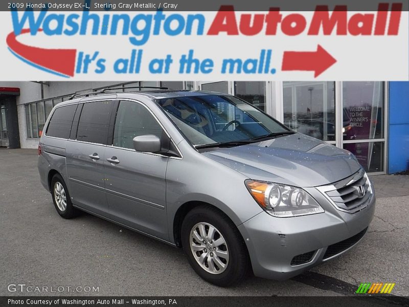 Sterling Gray Metallic / Gray 2009 Honda Odyssey EX-L