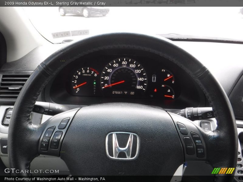 Sterling Gray Metallic / Gray 2009 Honda Odyssey EX-L