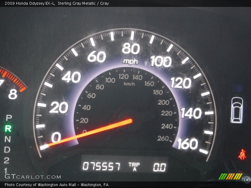 Sterling Gray Metallic / Gray 2009 Honda Odyssey EX-L