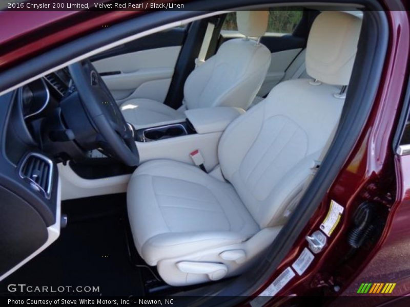 Velvet Red Pearl / Black/Linen 2016 Chrysler 200 Limited
