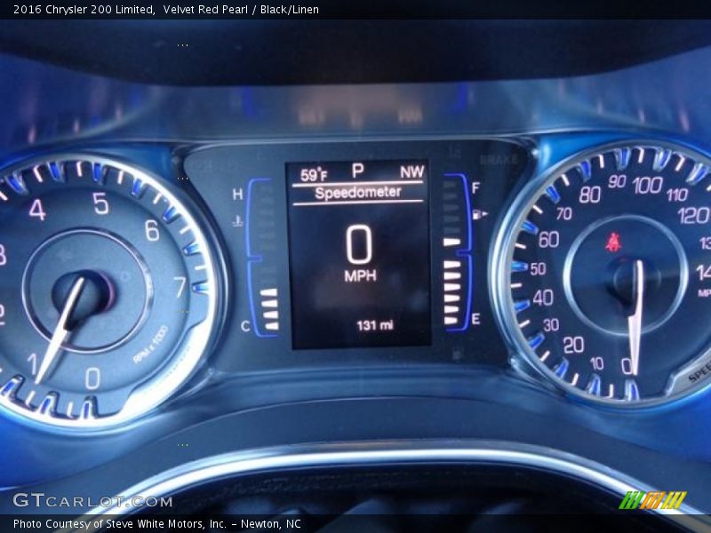 Velvet Red Pearl / Black/Linen 2016 Chrysler 200 Limited