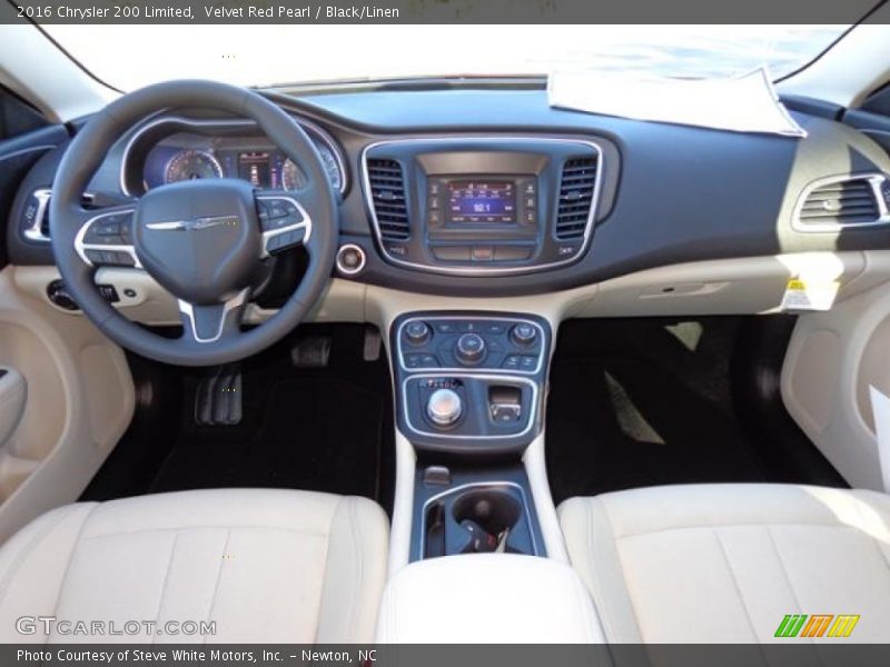 Velvet Red Pearl / Black/Linen 2016 Chrysler 200 Limited