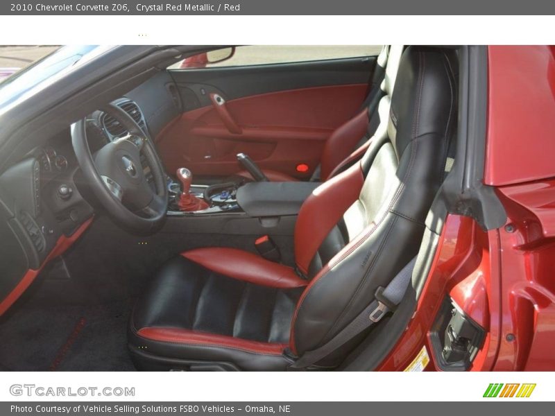 Crystal Red Metallic / Red 2010 Chevrolet Corvette Z06