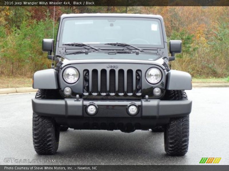 Black / Black 2016 Jeep Wrangler Willys Wheeler 4x4