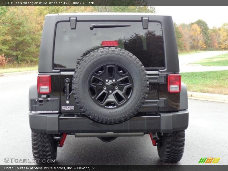 Black / Black 2016 Jeep Wrangler Willys Wheeler 4x4