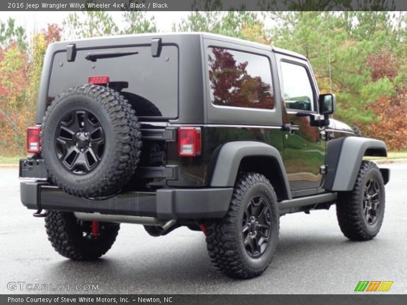 Black / Black 2016 Jeep Wrangler Willys Wheeler 4x4