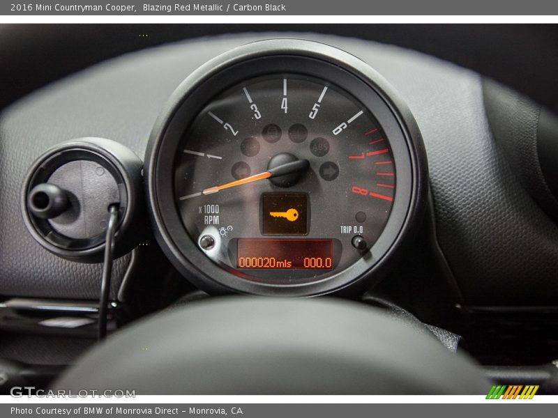 Blazing Red Metallic / Carbon Black 2016 Mini Countryman Cooper