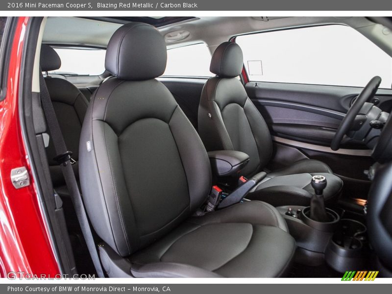 Front Seat of 2016 Paceman Cooper S