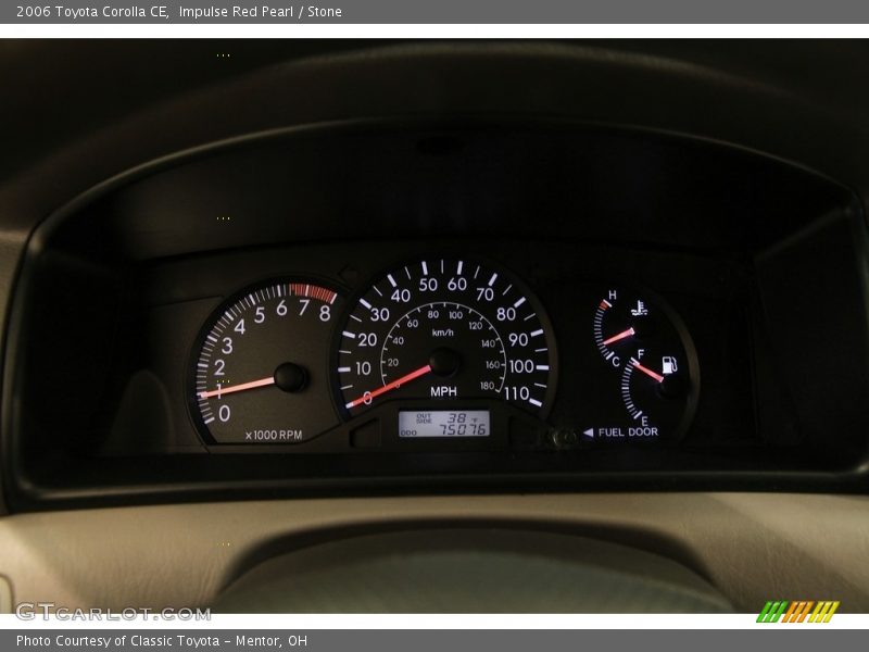 Impulse Red Pearl / Stone 2006 Toyota Corolla CE