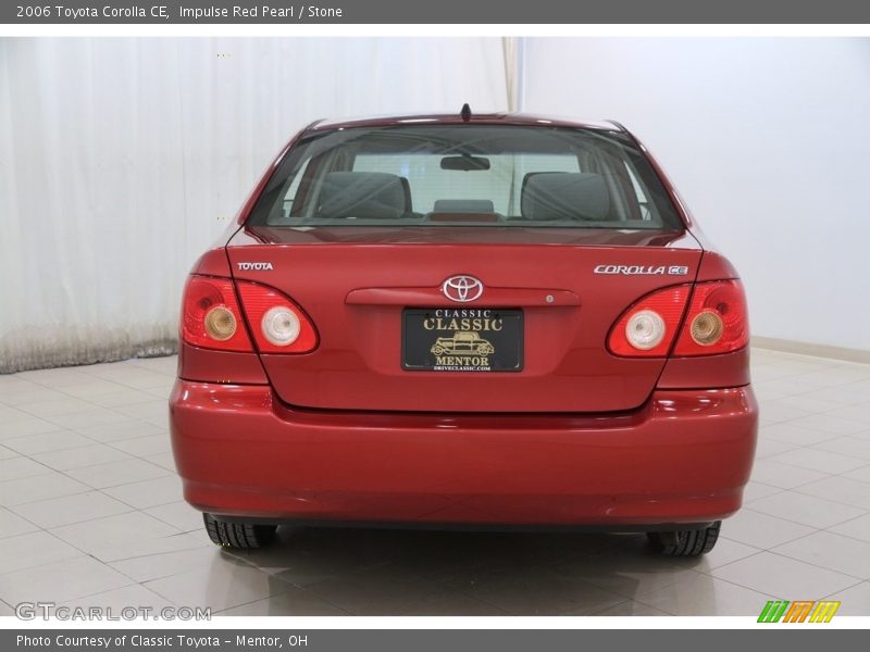 Impulse Red Pearl / Stone 2006 Toyota Corolla CE
