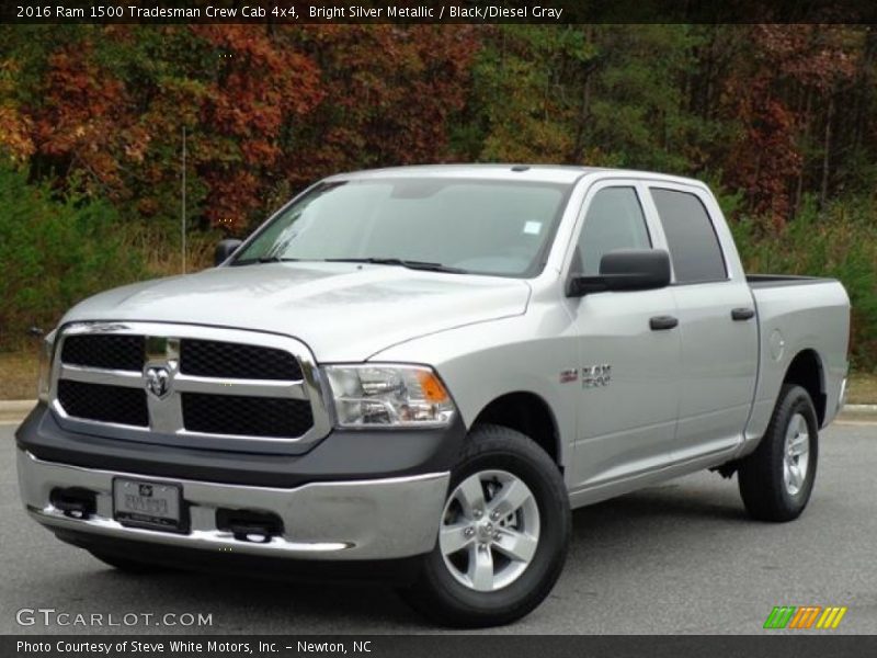 Bright Silver Metallic / Black/Diesel Gray 2016 Ram 1500 Tradesman Crew Cab 4x4