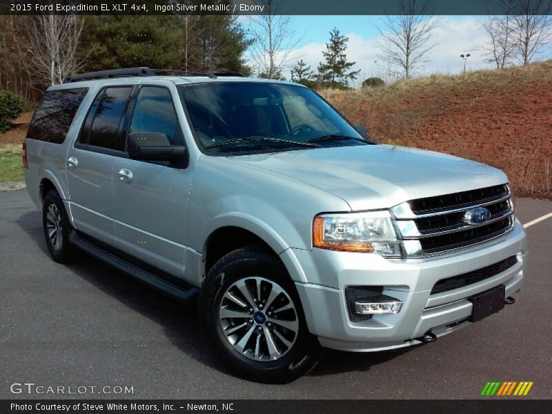 Ingot Silver Metallic / Ebony 2015 Ford Expedition EL XLT 4x4