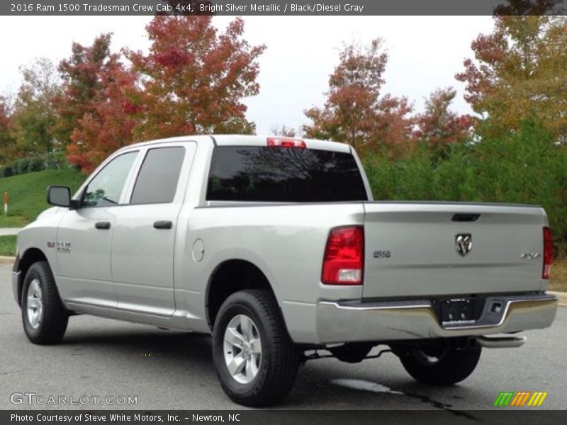 Bright Silver Metallic / Black/Diesel Gray 2016 Ram 1500 Tradesman Crew Cab 4x4