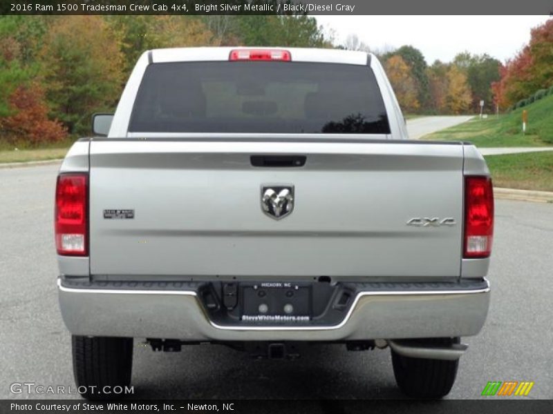 Bright Silver Metallic / Black/Diesel Gray 2016 Ram 1500 Tradesman Crew Cab 4x4