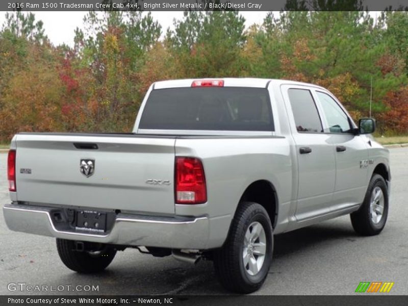 Bright Silver Metallic / Black/Diesel Gray 2016 Ram 1500 Tradesman Crew Cab 4x4