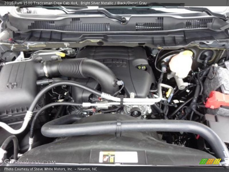 Bright Silver Metallic / Black/Diesel Gray 2016 Ram 1500 Tradesman Crew Cab 4x4