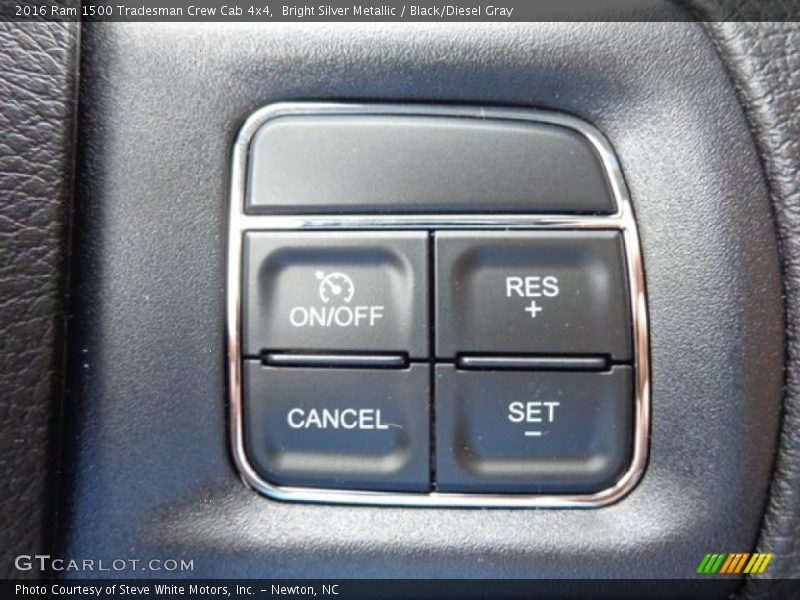 Bright Silver Metallic / Black/Diesel Gray 2016 Ram 1500 Tradesman Crew Cab 4x4
