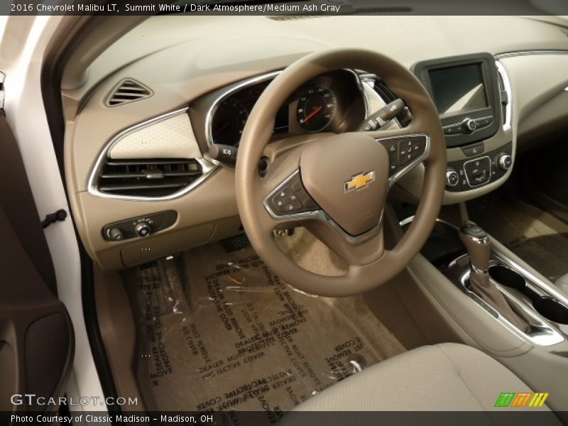Summit White / Dark Atmosphere/Medium Ash Gray 2016 Chevrolet Malibu LT