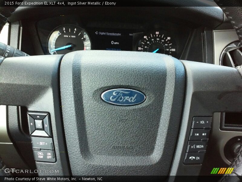 Ingot Silver Metallic / Ebony 2015 Ford Expedition EL XLT 4x4