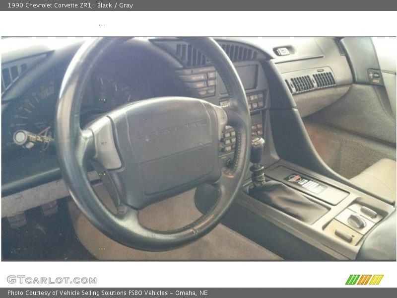 Black / Gray 1990 Chevrolet Corvette ZR1