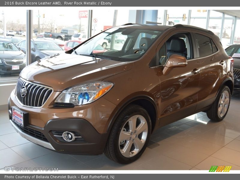River Rock Metallic / Ebony 2016 Buick Encore Leather AWD
