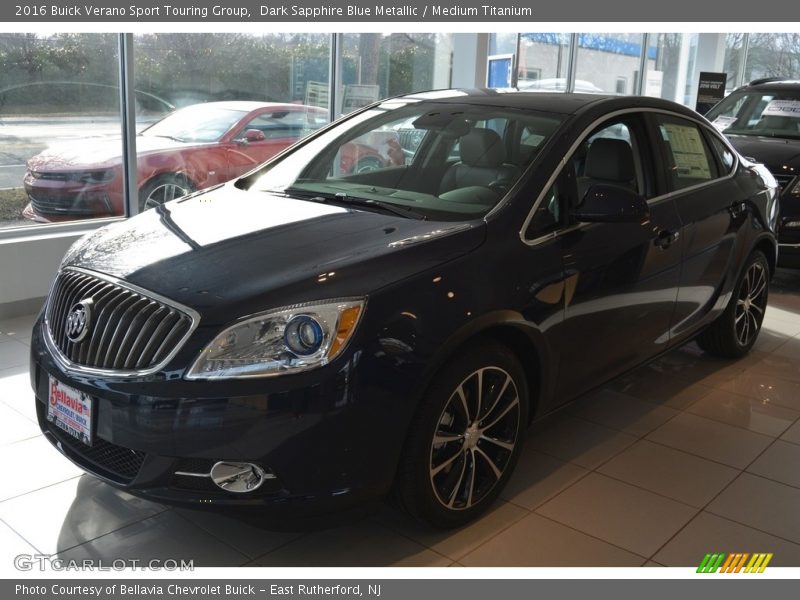Dark Sapphire Blue Metallic / Medium Titanium 2016 Buick Verano Sport Touring Group