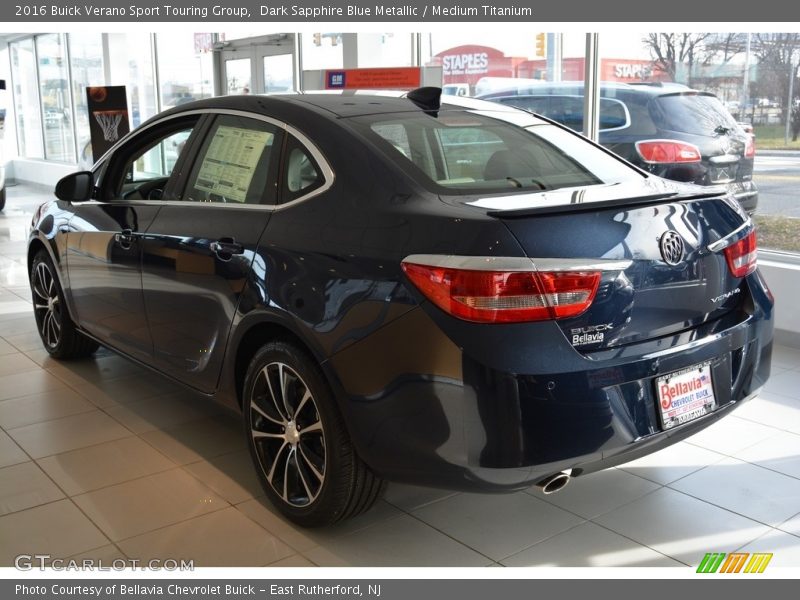 Dark Sapphire Blue Metallic / Medium Titanium 2016 Buick Verano Sport Touring Group