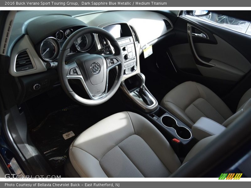Dark Sapphire Blue Metallic / Medium Titanium 2016 Buick Verano Sport Touring Group