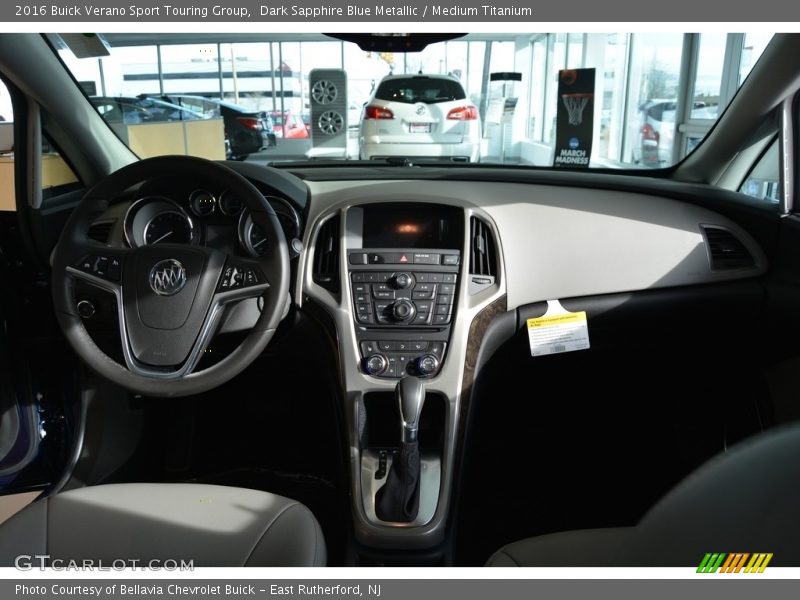 Dark Sapphire Blue Metallic / Medium Titanium 2016 Buick Verano Sport Touring Group