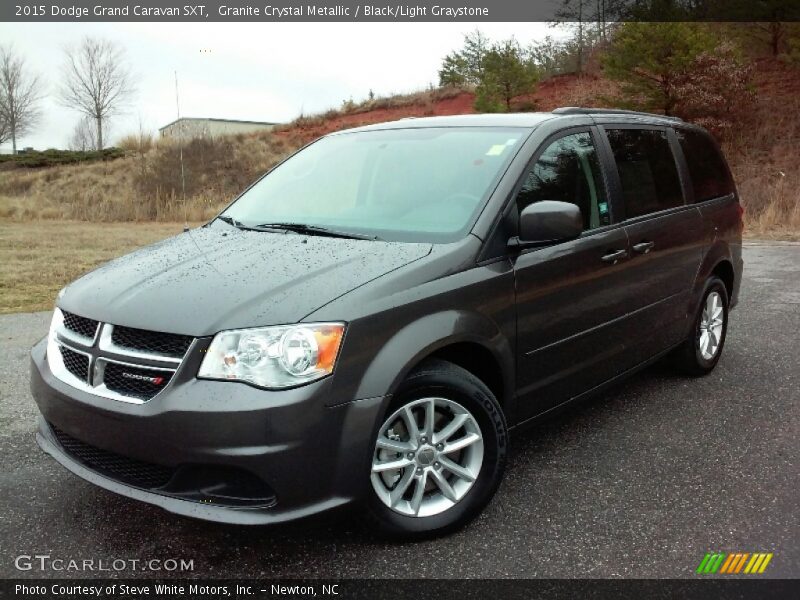 Granite Crystal Metallic / Black/Light Graystone 2015 Dodge Grand Caravan SXT