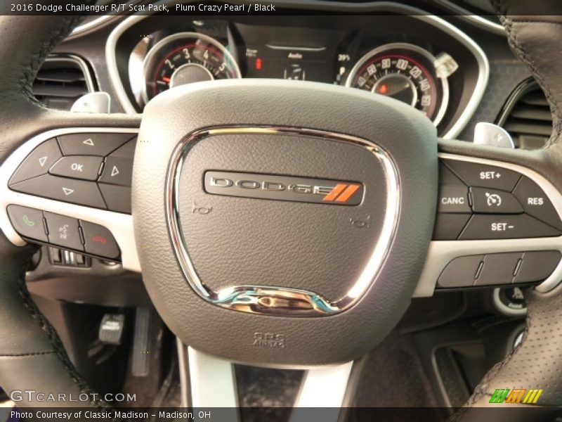 Plum Crazy Pearl / Black 2016 Dodge Challenger R/T Scat Pack