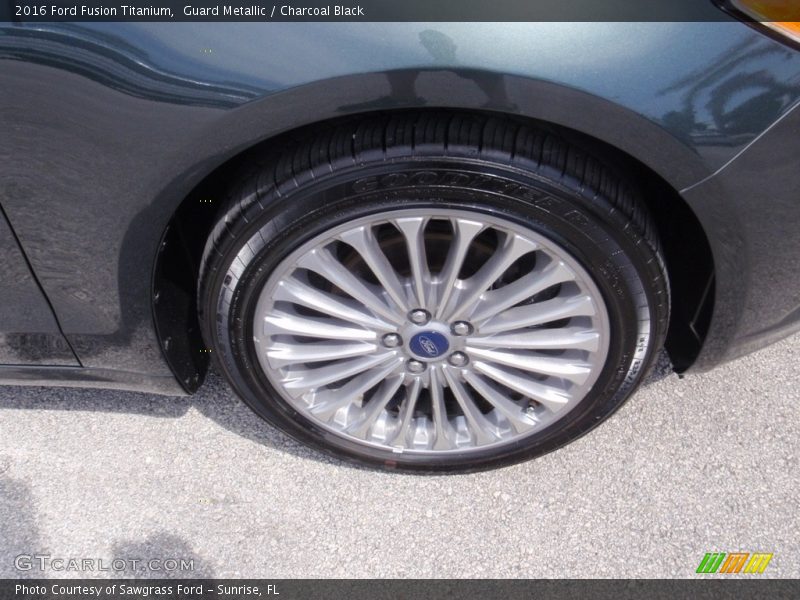 Guard Metallic / Charcoal Black 2016 Ford Fusion Titanium