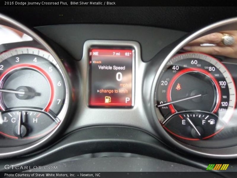 Billet Silver Metallic / Black 2016 Dodge Journey Crossroad Plus