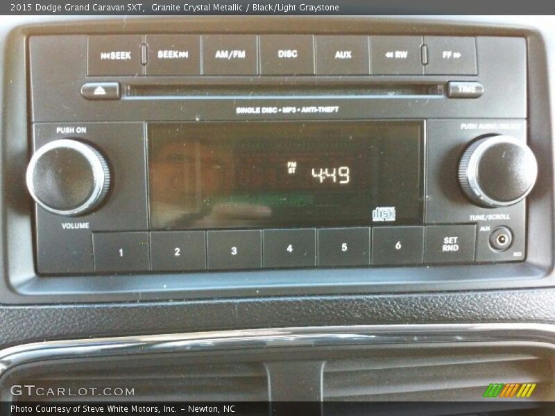 Granite Crystal Metallic / Black/Light Graystone 2015 Dodge Grand Caravan SXT