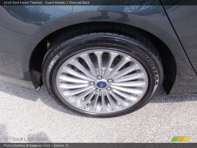 Guard Metallic / Charcoal Black 2016 Ford Fusion Titanium