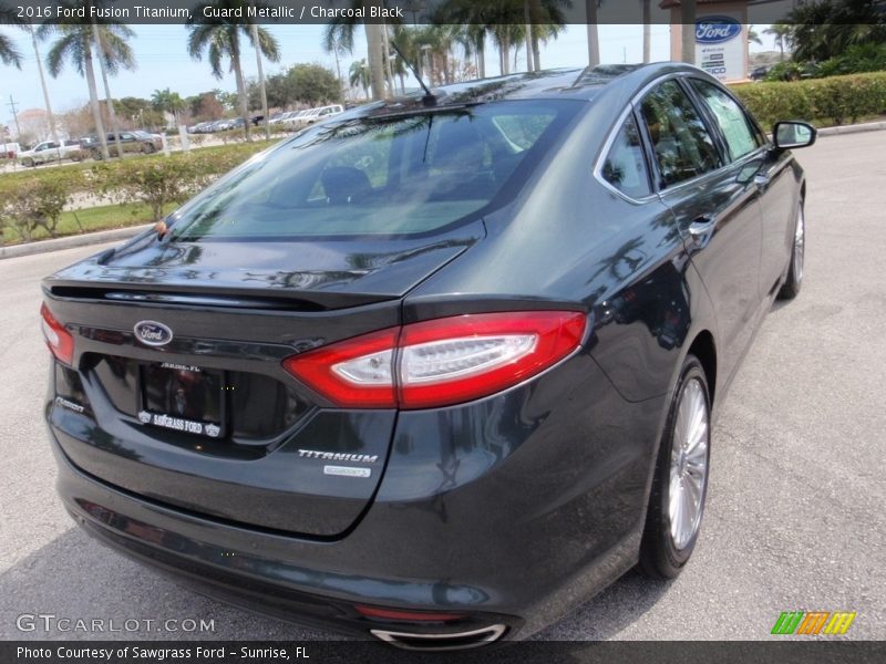 Guard Metallic / Charcoal Black 2016 Ford Fusion Titanium